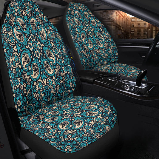 Car Seat Cover Paisley Bandana Pattern Seamless Car Seat Cover