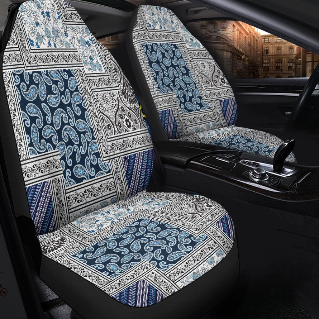 Car Seat Cover Paisley Bandana Pattern Seamless Car Seat Cover