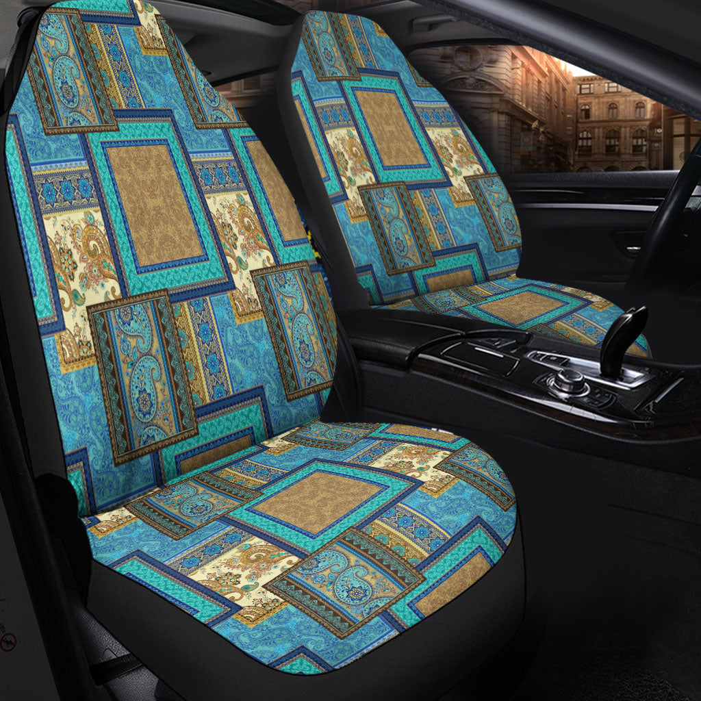 Car Seat Cover Paisley Bandana Pattern Seamless Car Seat Cover
