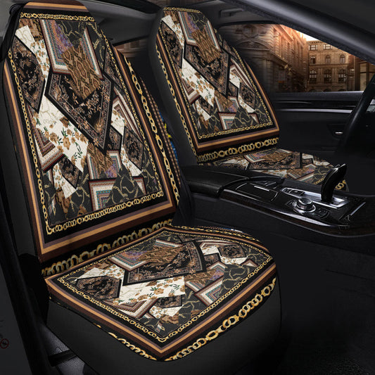 Car Seat Cover Paisley Bandana Pattern Seamless Car Seat Cover