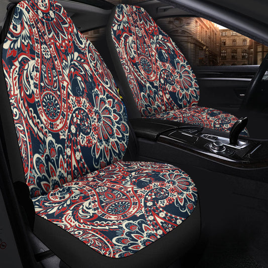 Car Seat Cover Paisley Bandana Pattern Seamless Car Seat Cover