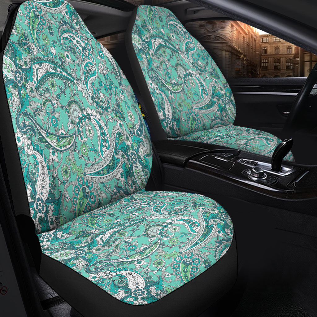 Car Seat Cover Paisley Bandana Pattern Seamless Car Seat Cover