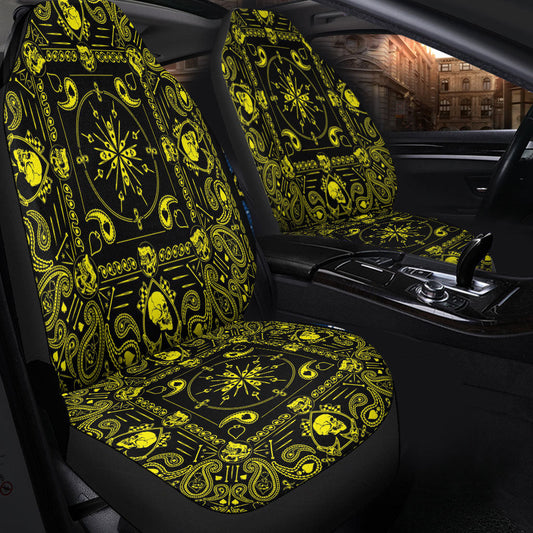 Car Seat Cover Paisley Bandana Pattern Seamless Car Seat Cover