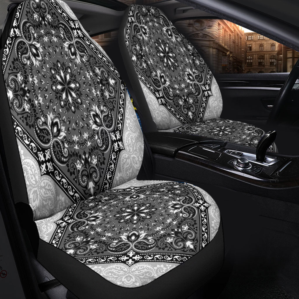 Car Seat Cover Paisley Bandana Pattern Seamless Car Seat Cover