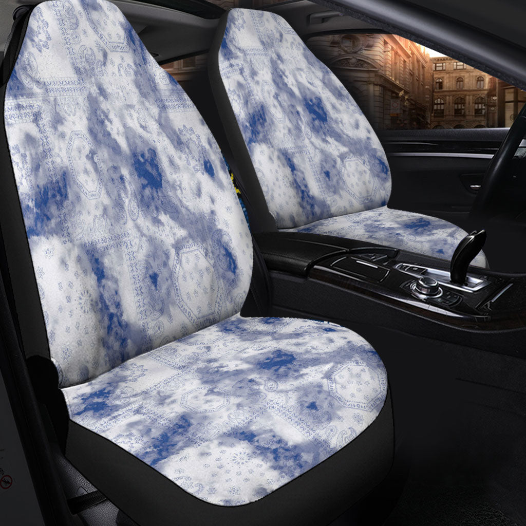 Car Seat Cover Paisley Bandana Pattern Seamless Car Seat Cover