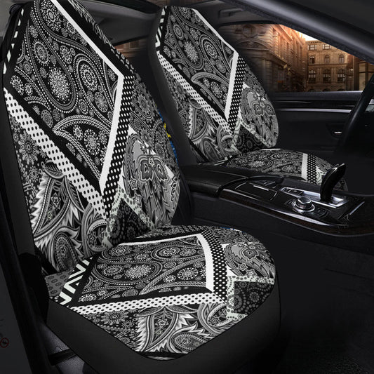 Car Seat Cover Paisley Bandana Pattern Seamless Car Seat Cover