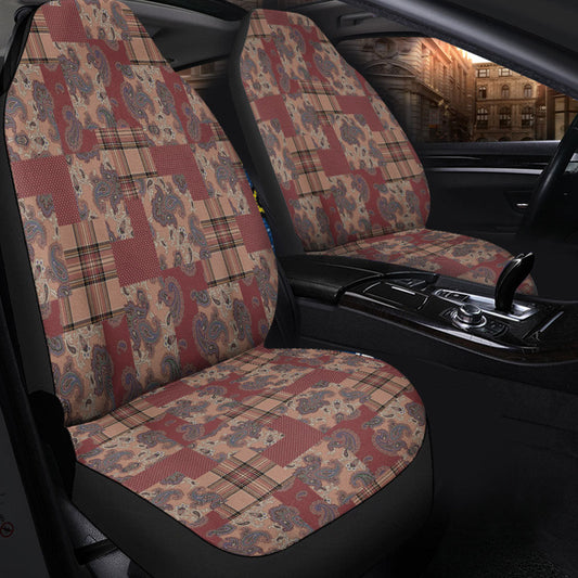 Car Seat Cover Paisley Bandana Pattern Seamless Car Seat Cover