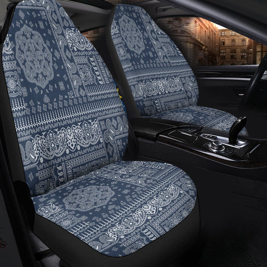 Car Seat Cover Paisley Bandana Pattern Seamless Car Seat Cover