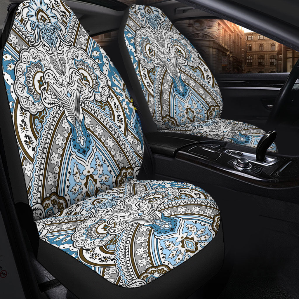 Car Seat Cover Paisley Bandana Pattern Seamless Car Seat Cover