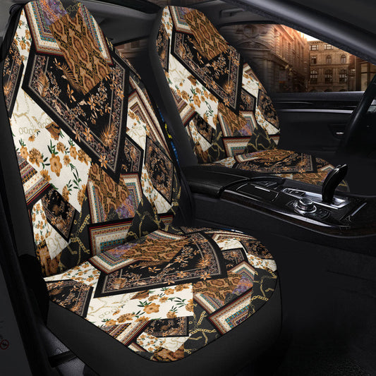 Car Seat Cover Paisley Bandana Pattern Seamless Car Seat Cover