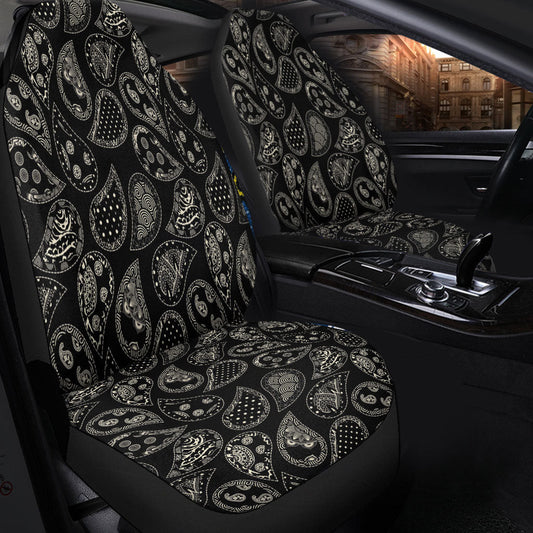 Car Seat Cover Paisley Bandana Pattern Seamless Car Seat Cover