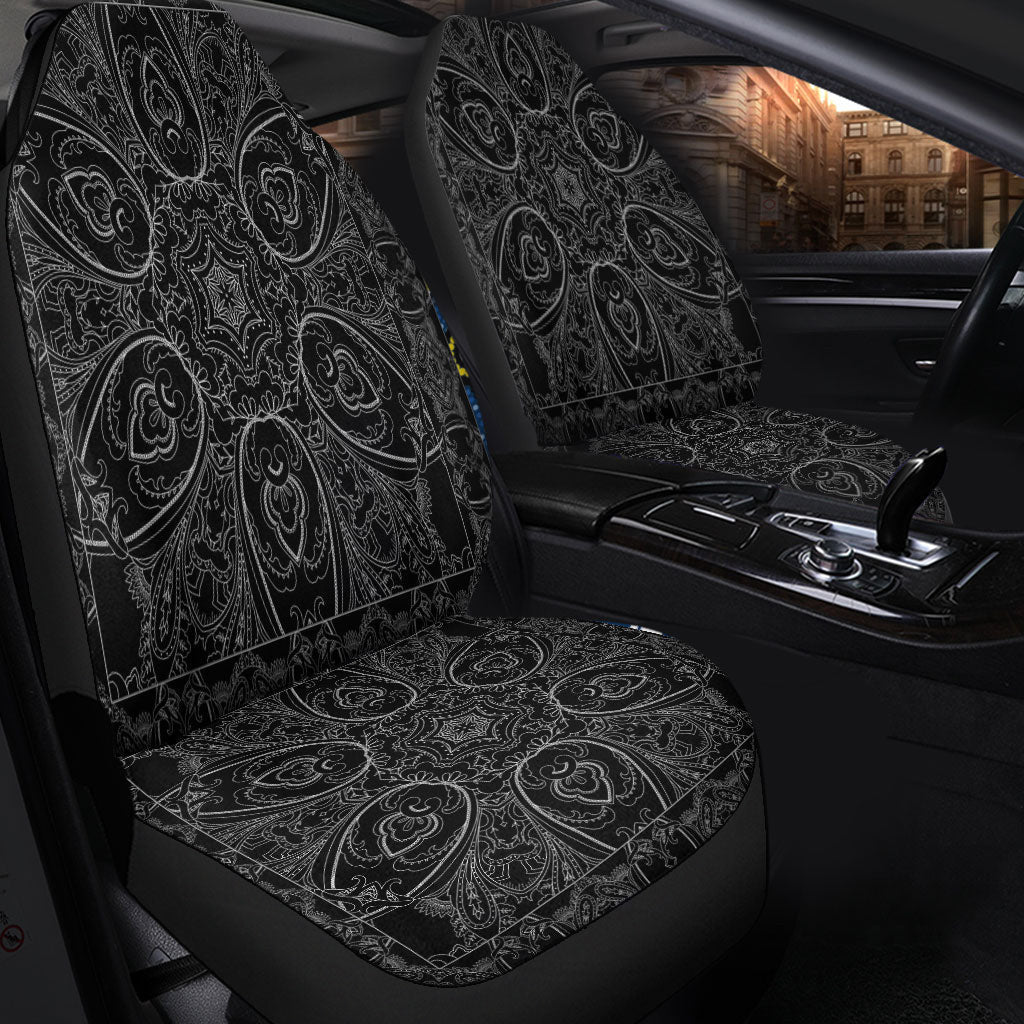 Car Seat Cover Paisley Bandana Pattern Seamless Car Seat Cover