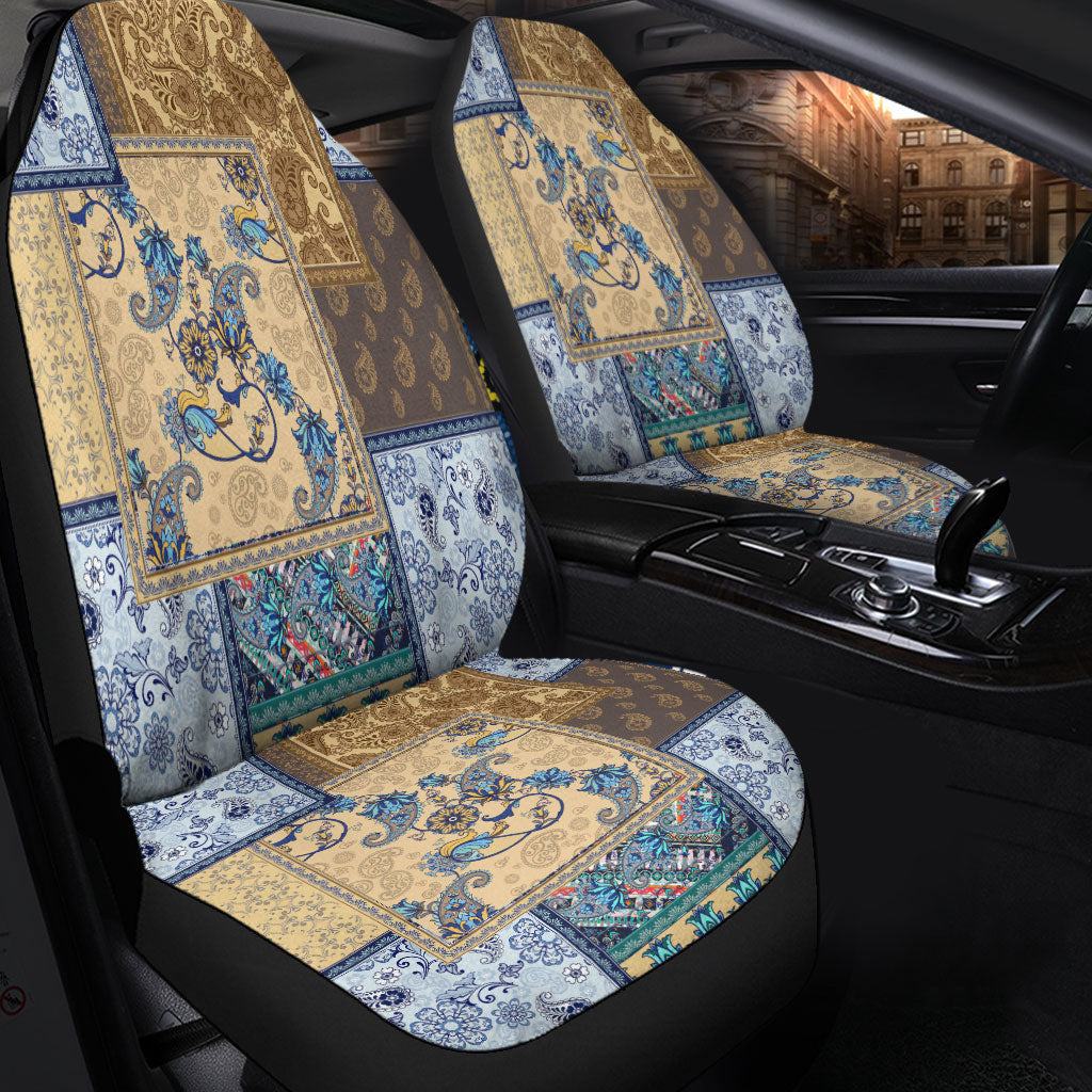 Car Seat Cover Paisley Bandana Pattern Seamless Car Seat Cover