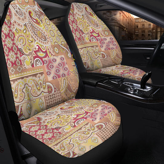 Car Seat Cover Paisley Bandana Pattern Seamless Car Seat Cover