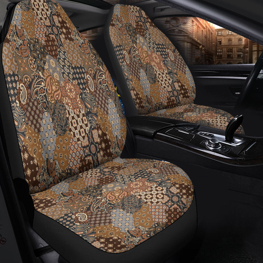 Car Seat Cover Paisley Bandana Pattern Seamless Car Seat Cover