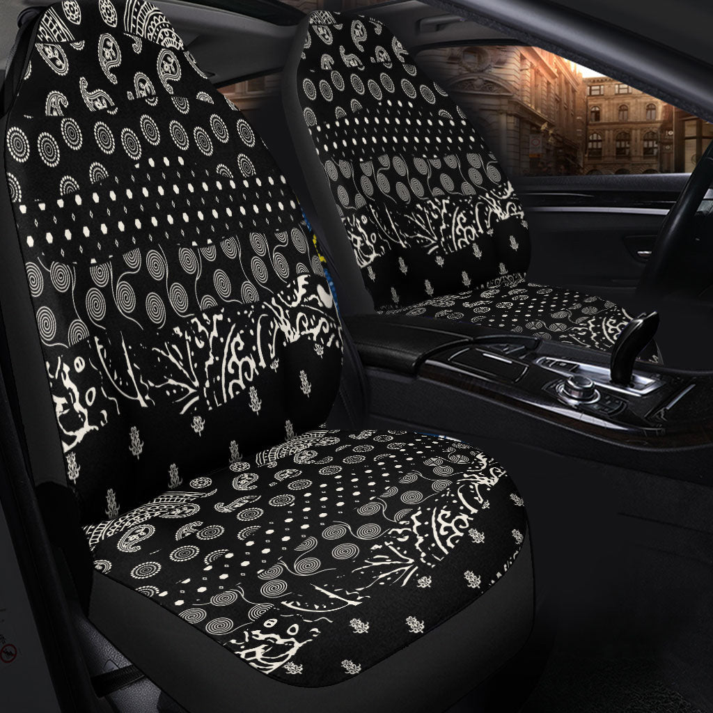 Car Seat Cover Paisley Bandana Pattern Seamless Car Seat Cover