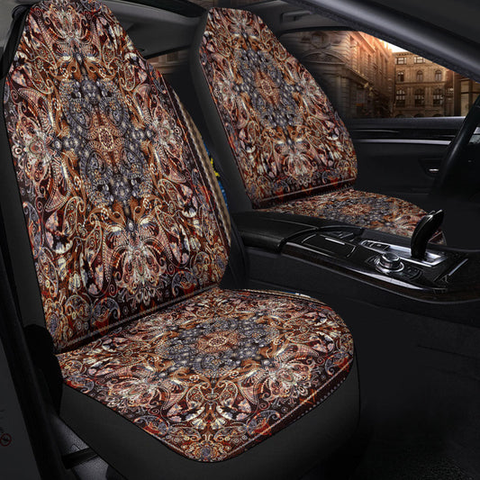 Car Seat Cover Paisley Bandana Pattern Seamless Car Seat Cover