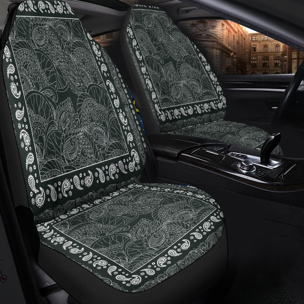 Car Seat Cover Paisley Bandana Pattern Seamless Car Seat Cover