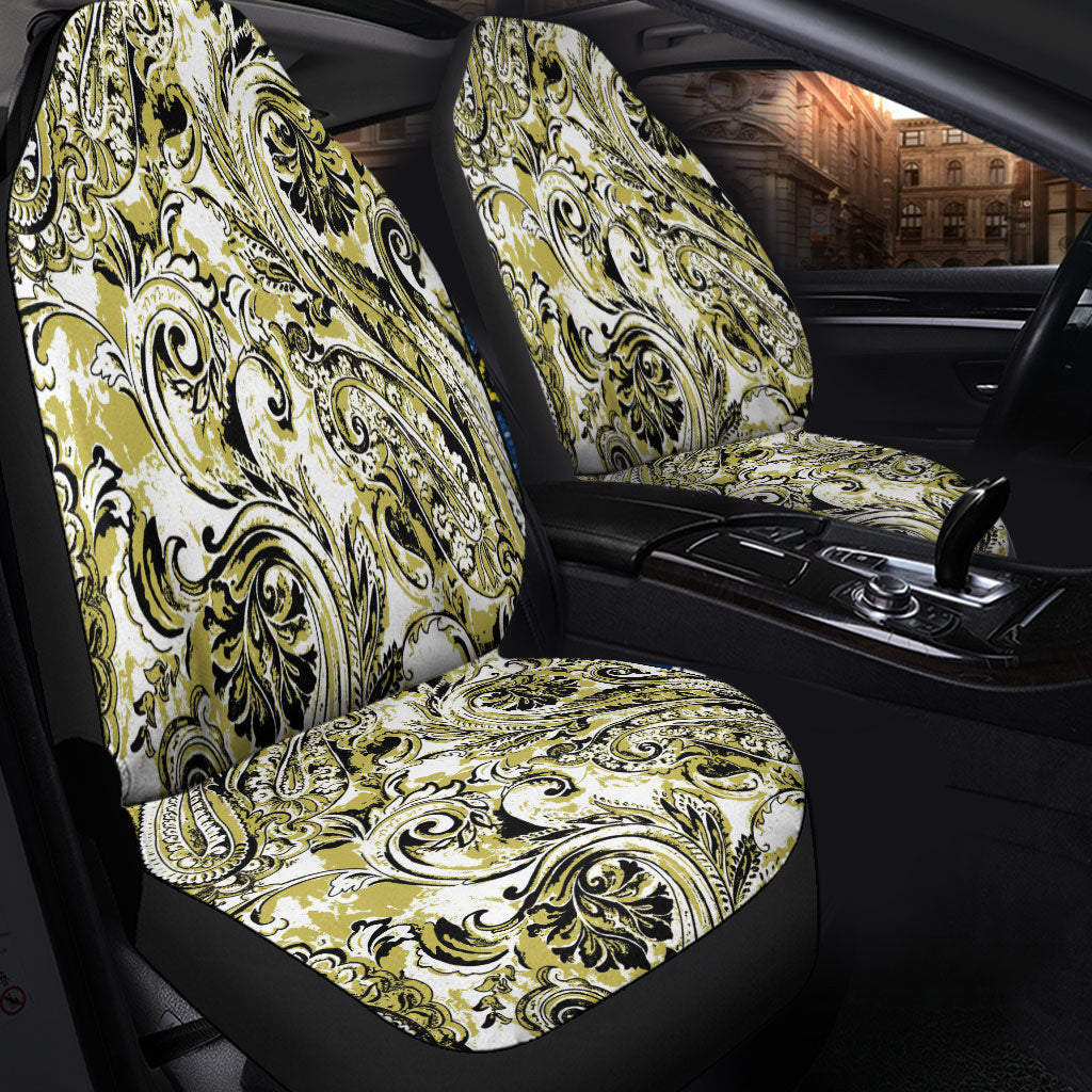 Car Seat Cover Paisley Bandana Pattern Seamless Car Seat Cover