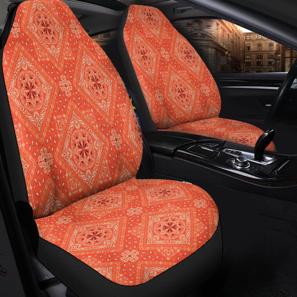 Car Seat Cover Paisley Bandana Pattern Seamless Car Seat Cover