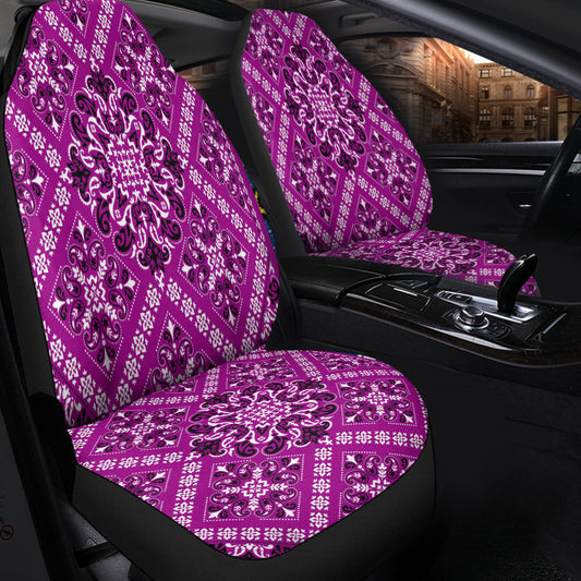 Car Seat Cover Paisley Bandana Pattern Seamless Car Seat Cover