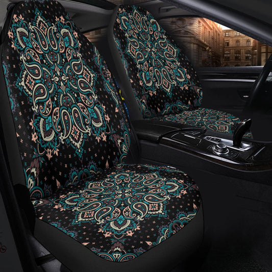 Car Seat Cover Paisley Bandana Pattern Seamless Car Seat Cover