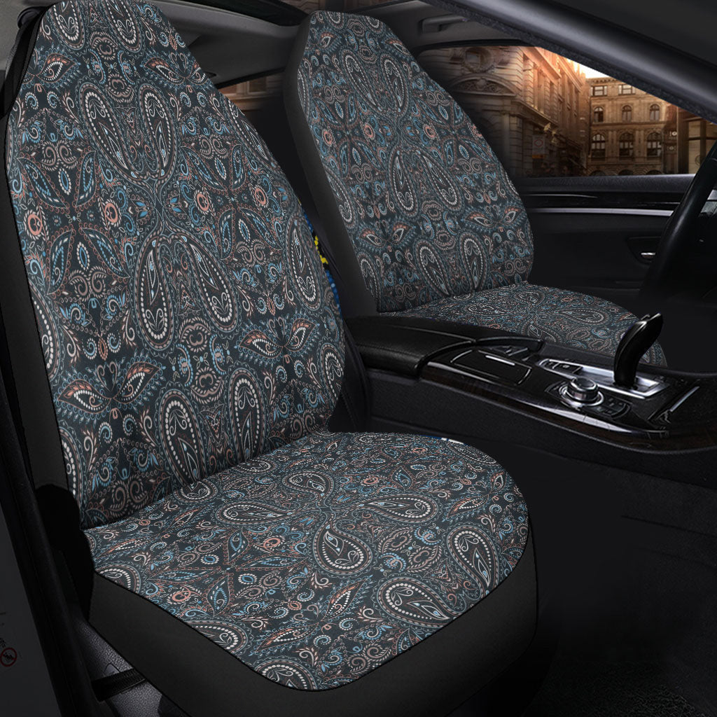 Car Seat Cover Paisley Bandana Pattern Seamless Car Seat Cover