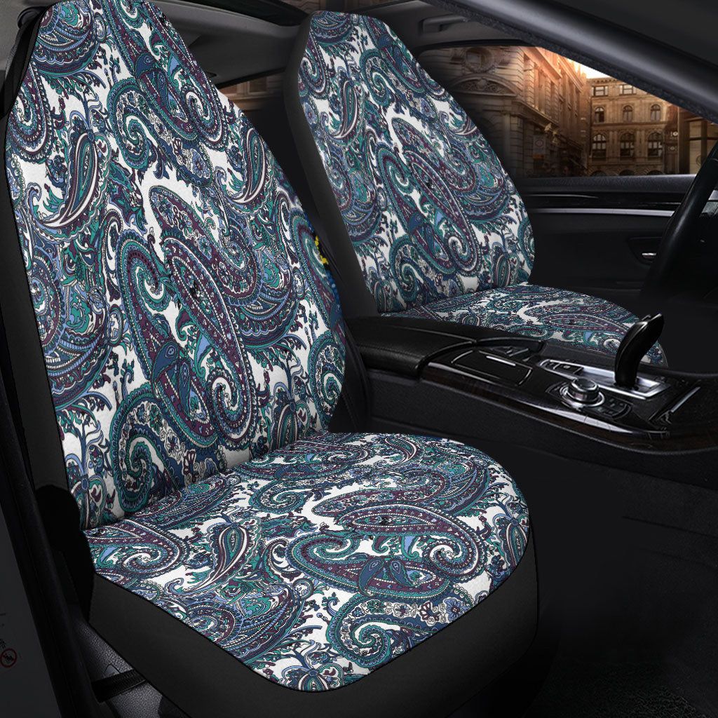 Car Seat Cover Paisley Bandana Pattern Seamless Car Seat Cover