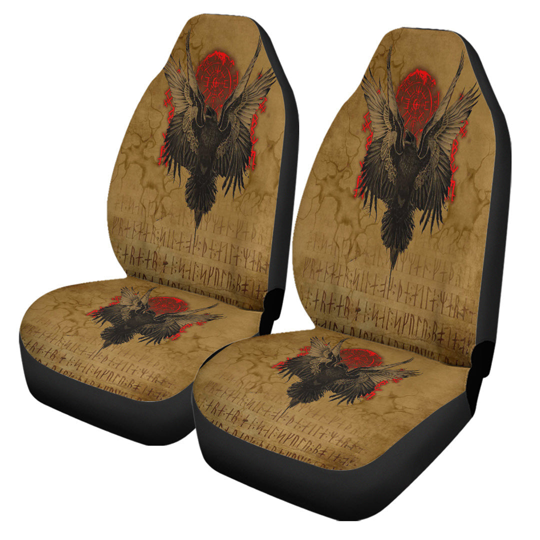 Car Seat Covers Viking Compass And Raven Car Seat Covers