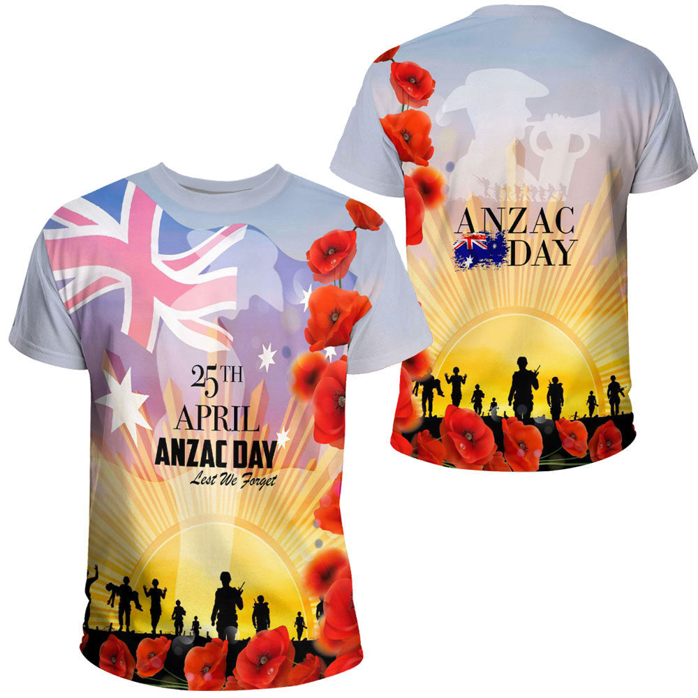 Clothing Anzac Day Australia Poppy T Shirt