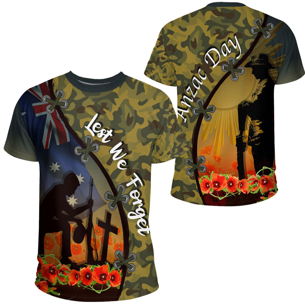 Clothing Anzac Day Camouflage Soldier Australian T Shirt