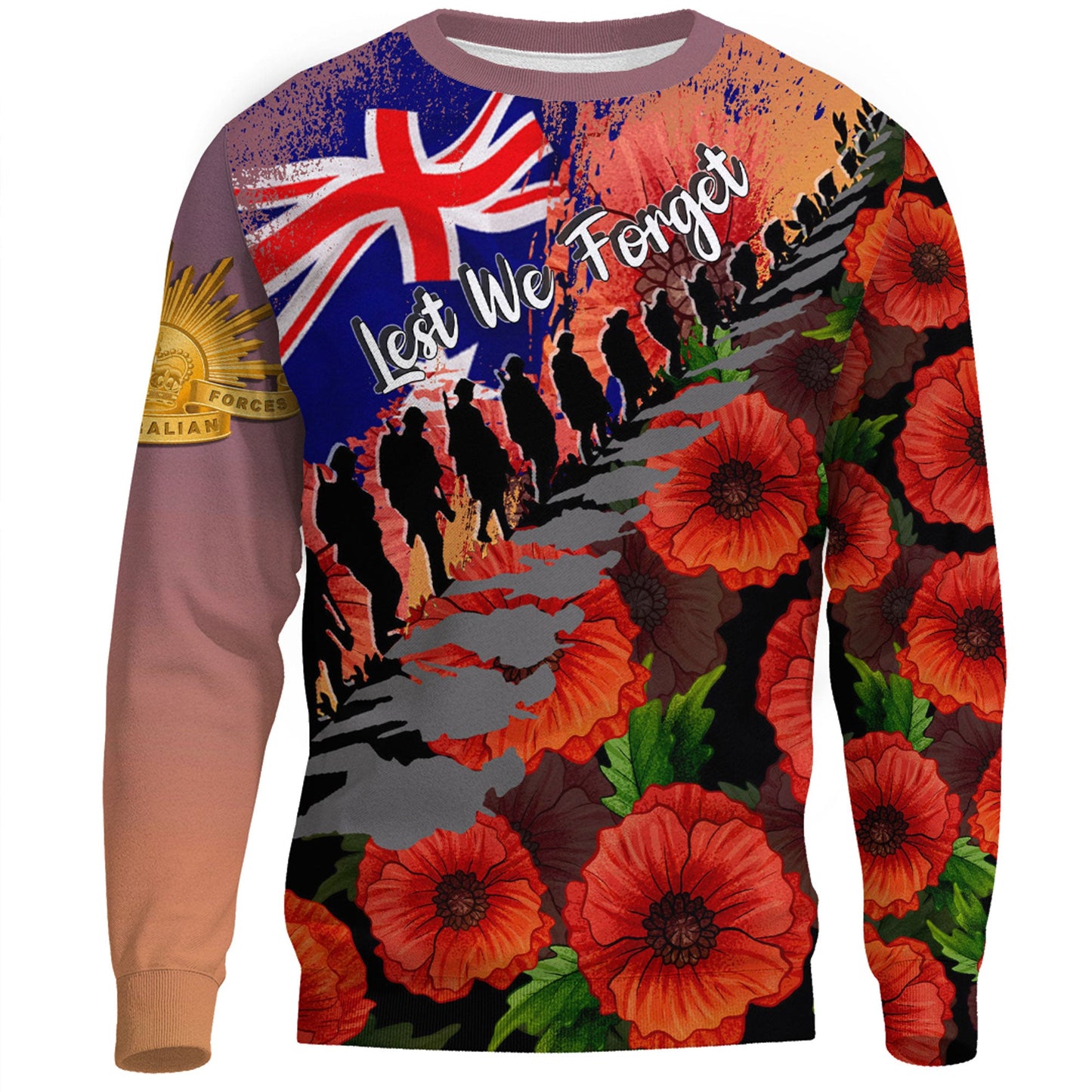 Clothing Anzac Day Poppys Sweatshirts