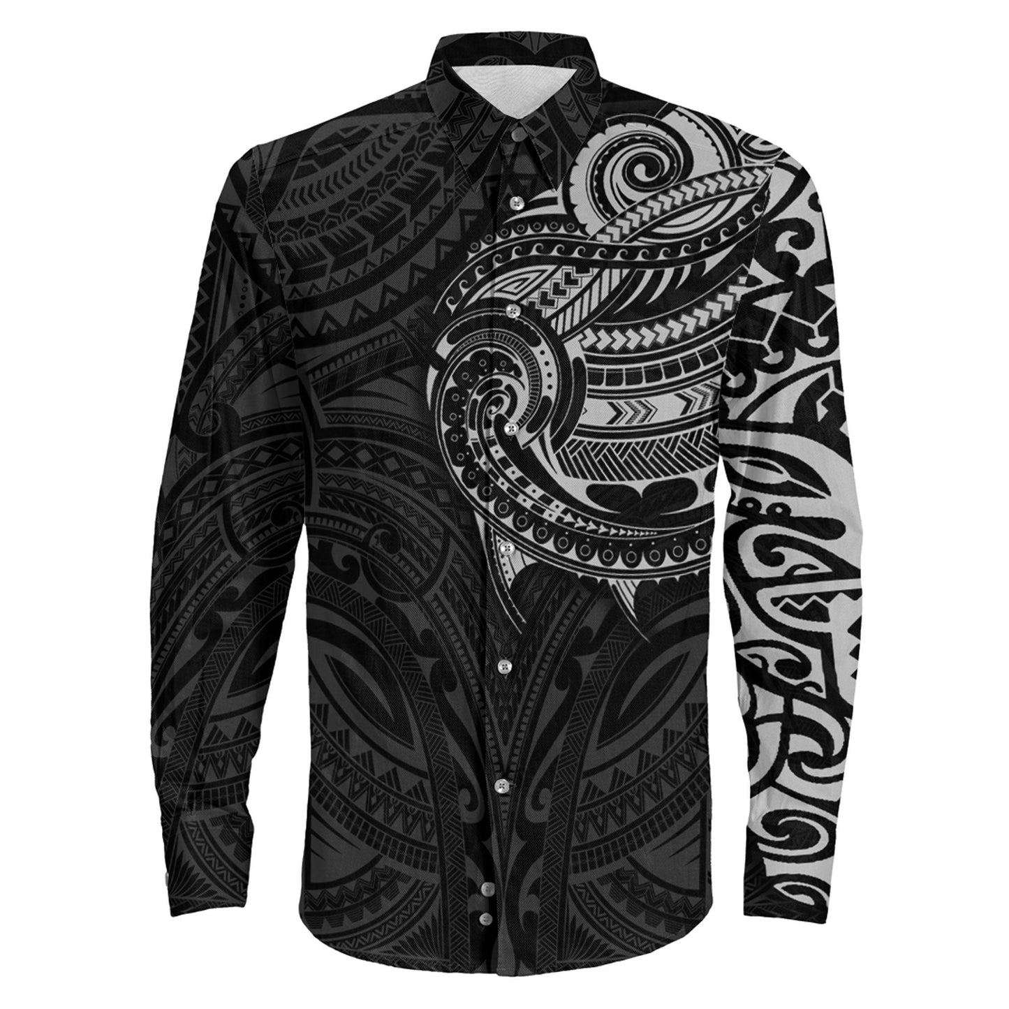 Clothing Maori Gerelateerde Long Sleeve Button Shirt