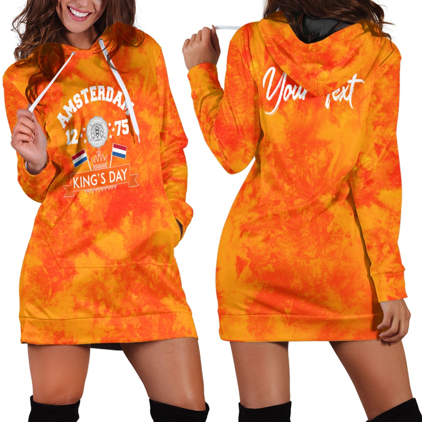 Clothing Netherlands Amsterdam 1275 King's Day Hoodie Dress