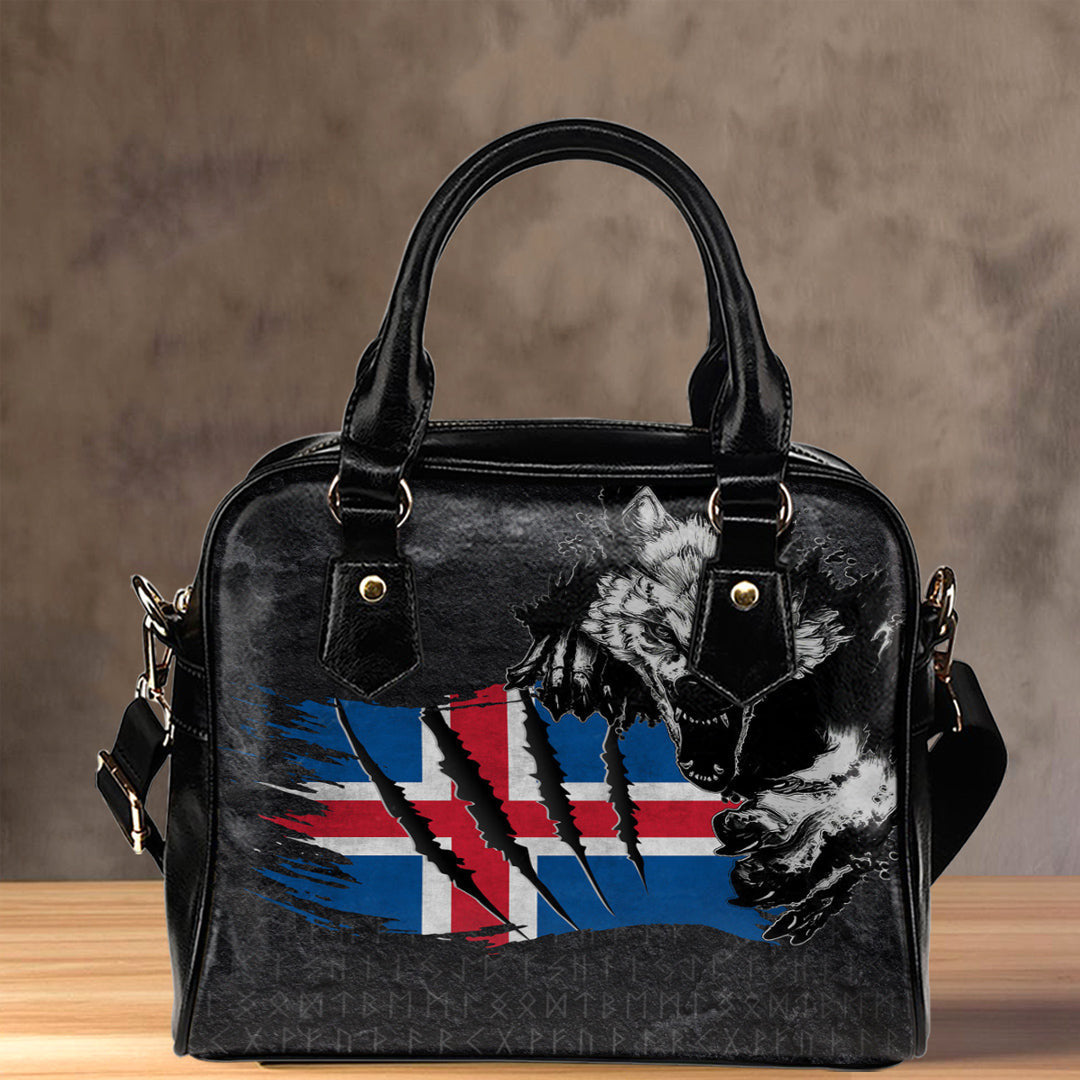 Shoulder Handbag Iceland Wolf Viking Shoulder Handbag