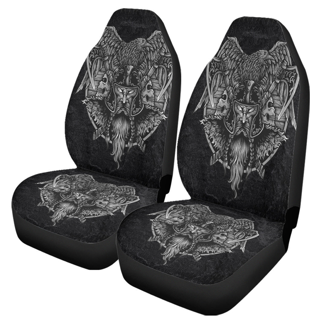 Car Seat Covers Wolf And Raven Of Odin Viking Car Seat Covers