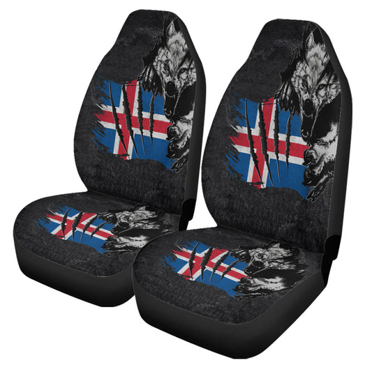 Car Seat Covers Iceland Wolf Viking Car Seat Covers