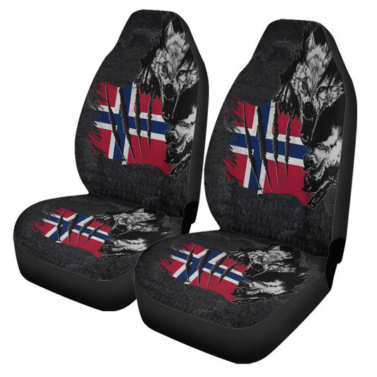 Car Seat Covers Norway Wolf Viking Car Seat Covers