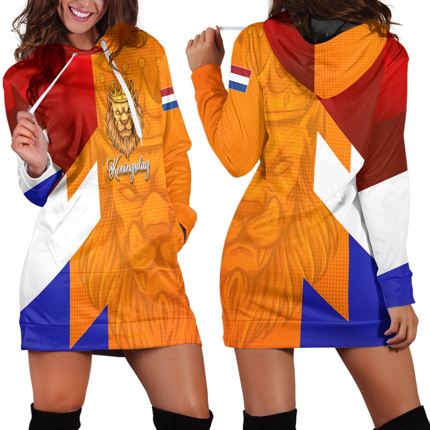 Clothing Lion Koningsdag Hoodie Dress