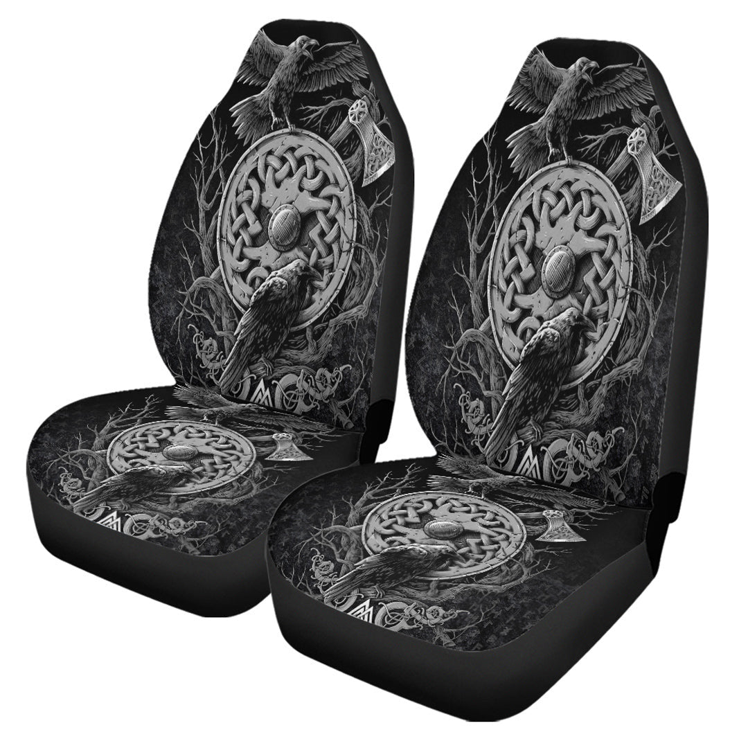 Car Seat Covers Celtic Raven Axe Viking Car Seat Covers