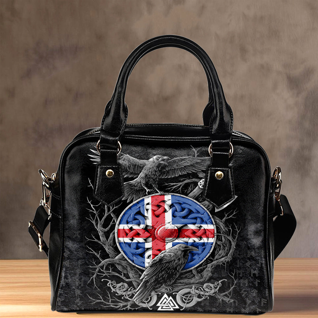 Shoulder Handbag Iceland Raven Odin Viking Country Shoulder Handbag