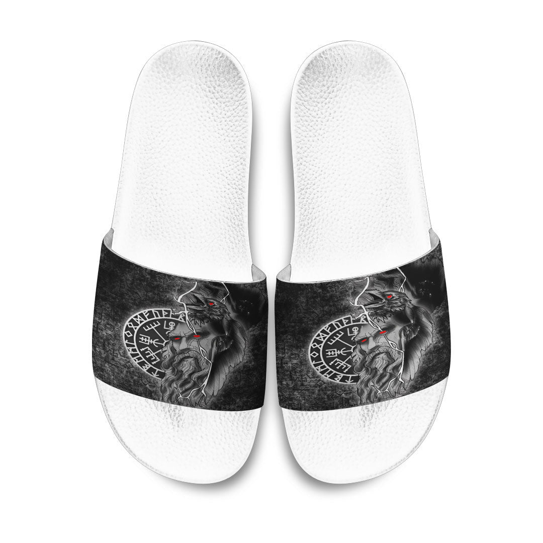 Slide Sandals Odin Viking Raven Of Odin Slide Sandals