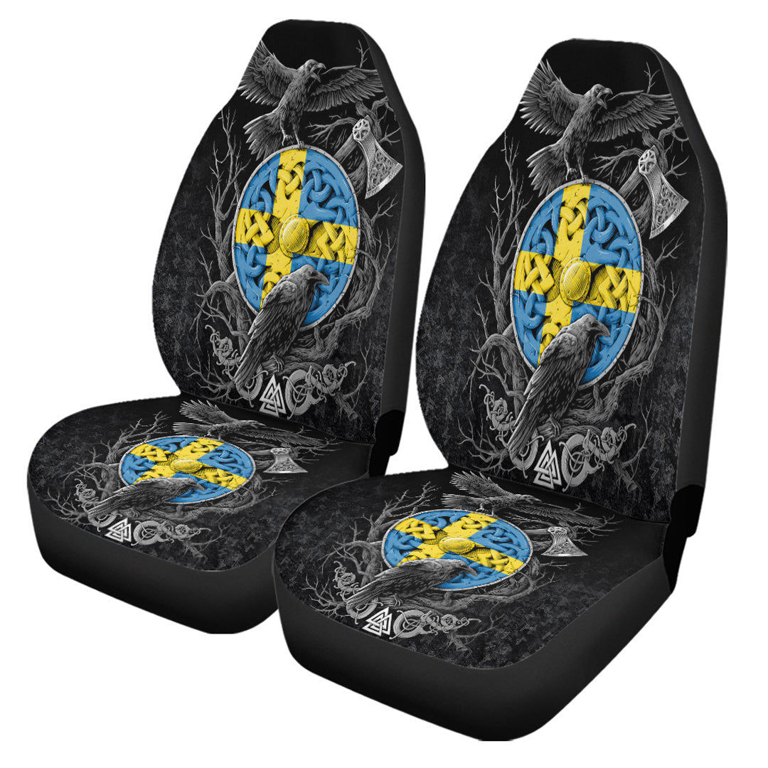 Car Seat Covers Sweden Raven Odin Viking Country Car Seat Covers