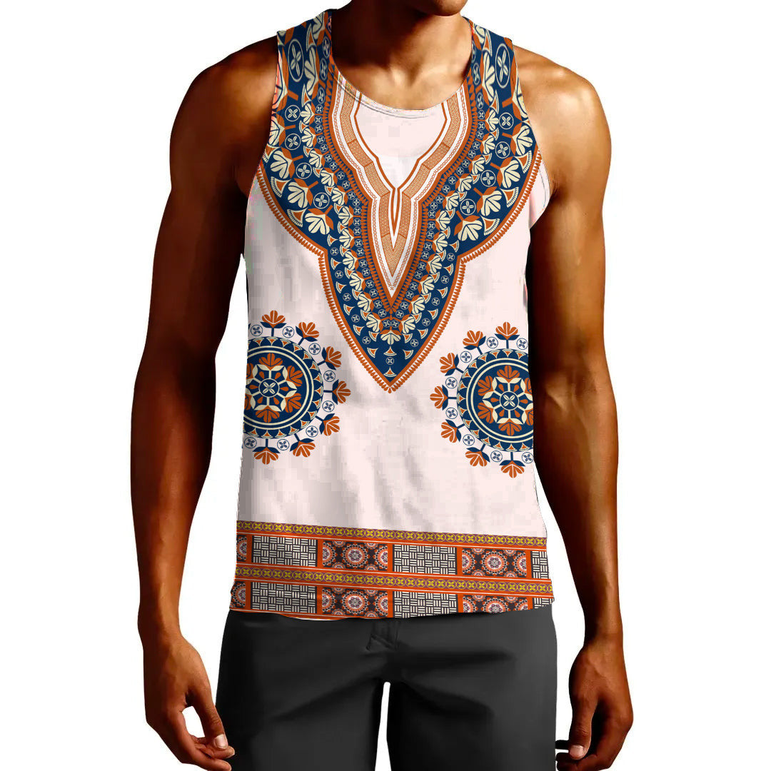 Clothing Africa Dashiki Neck Tank Top