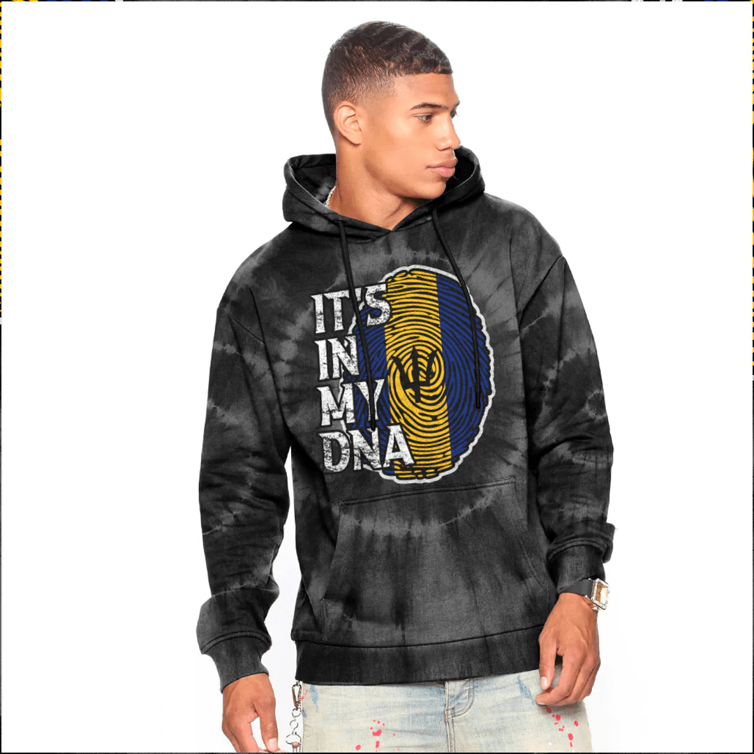 Hoodie Custom Barbados It'S In My Dna Tie Dye Style