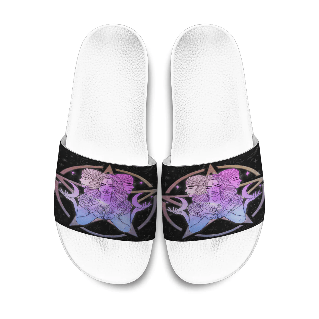 Slide Sandals Three Witches Moon Slide Sandals