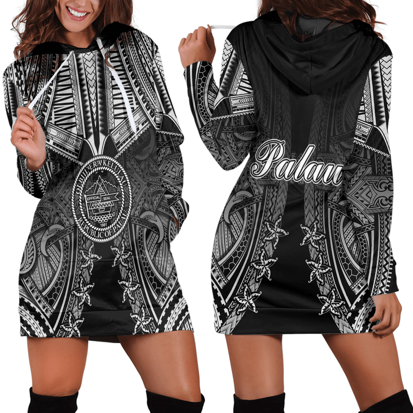 Clothing Palau Tattoo Hoodie Dress