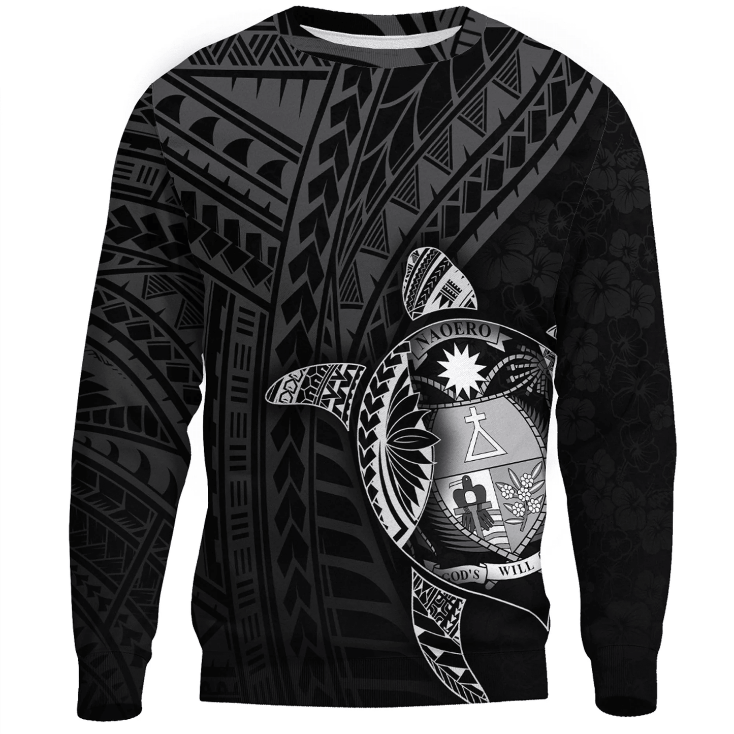 Clothing Nauru Polynesia Turtle Coat Of Arms Sweatshirts