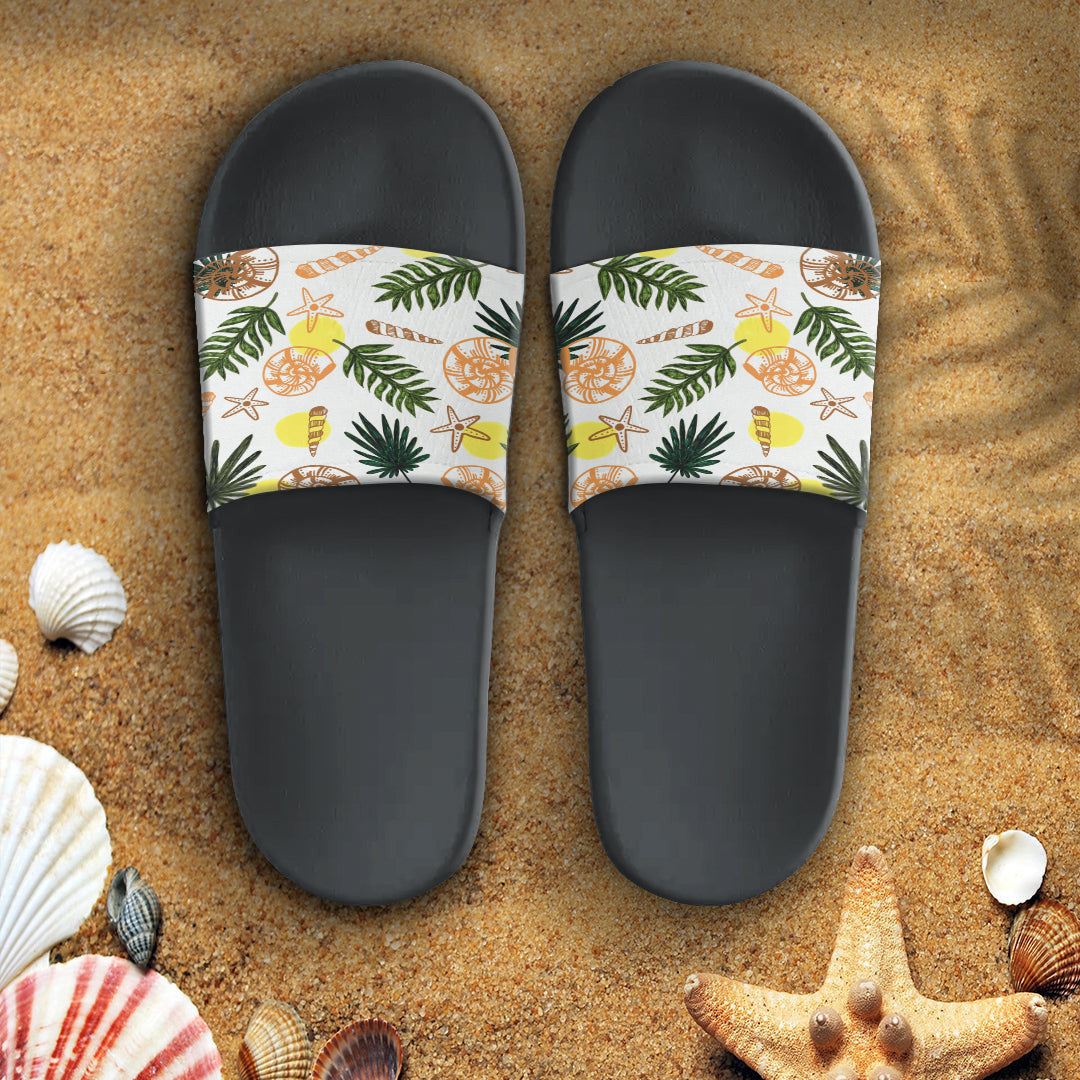 Sandal Summer Pattern Sea Snail Slide Sandal