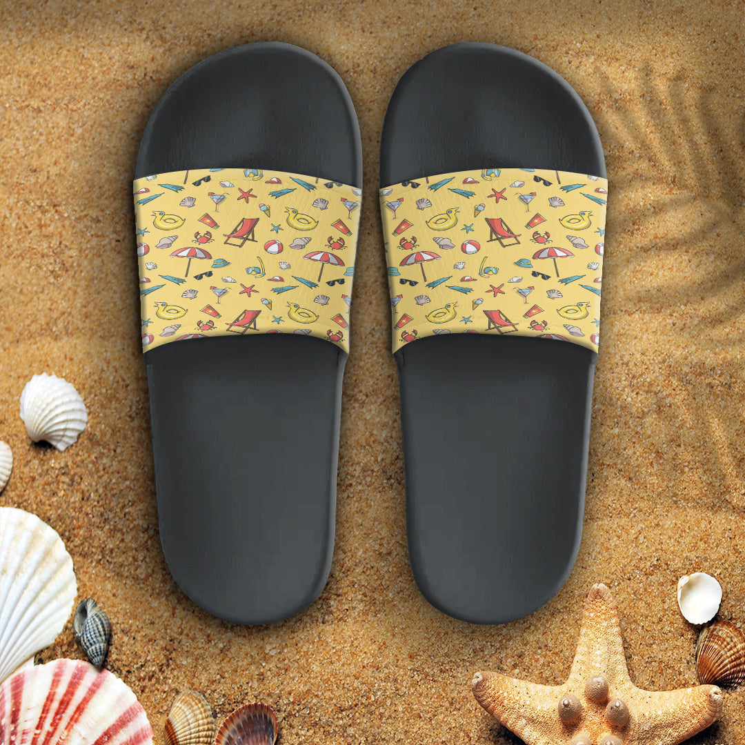 Sandal Summer Pattern Children's Drawings Slide Sandal